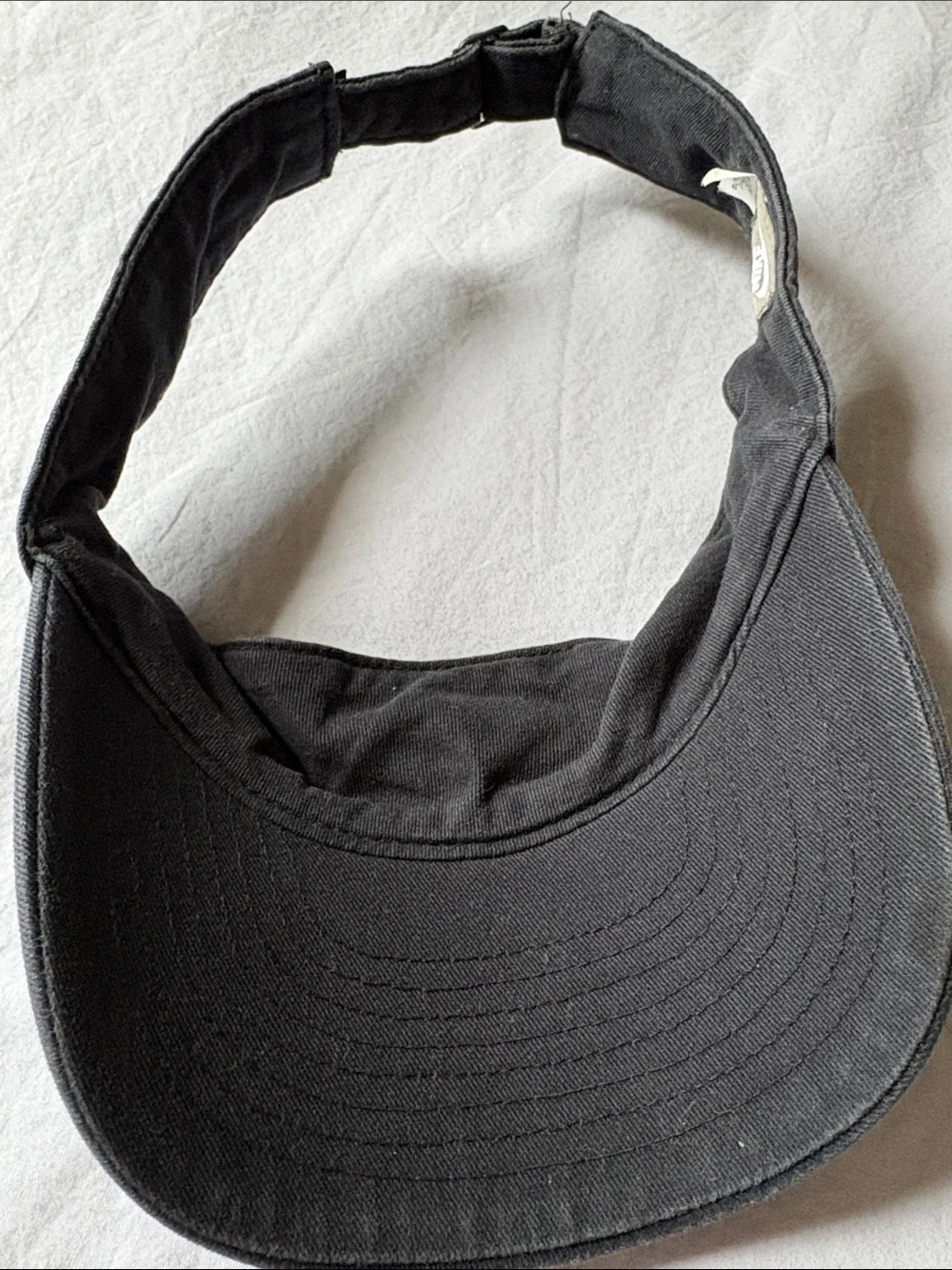 Nike Black Visor with White Embroidered Logo
